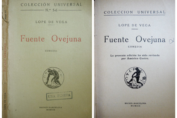 Fuente Ovejuna. Comedia. Edición revisada por Américo Castro.