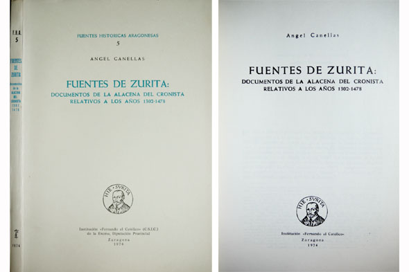 Fuentes de Zurita: Documentos de la Alacena del Cronista relativos …