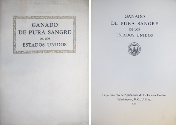 Ganado de Pura Sangre de los Estados Unidos.
