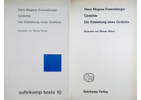 Gedichte. Die Entstehung eines Gedichts. Nachwort von Werner Weber.