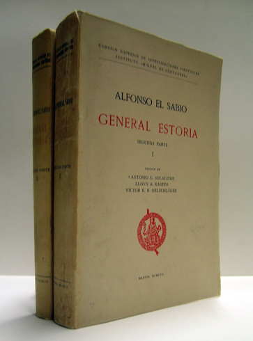 General Estoria. Segunda Parte. Edición de Antonio G. Solalinde, Lloyd …