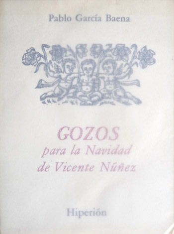 Gozos para la Navidad de Vicente Núñez. Poemas.