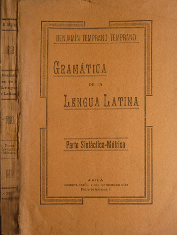 Gramática de la Lengua Latina. Parte sintáctica.