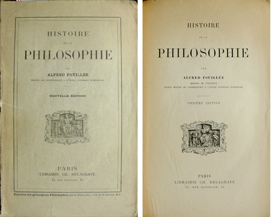 Histoire de la Philosophie.