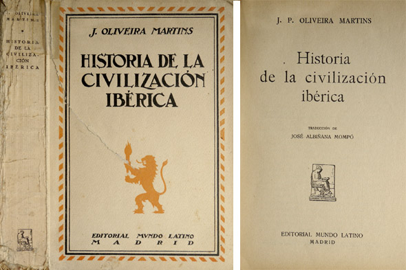 Historia de la Civilización Ibérica. Traducción de José Albiñana Mompó.