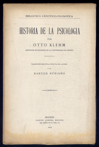 Historia de la Psicología. Traducción de Santos Rubiano.
