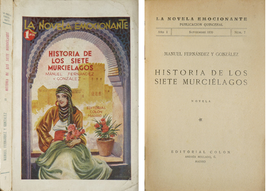 Historia de los siete murciélagos. Novela.