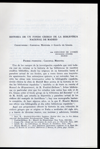 Historia de un Fondo Griego de la Biblioteca Nacional de …