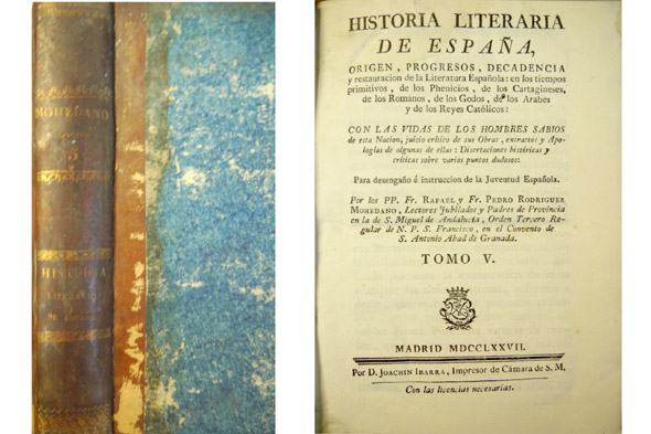 Historia Literaria de España. Tomos V [ Escritores Españoles del …