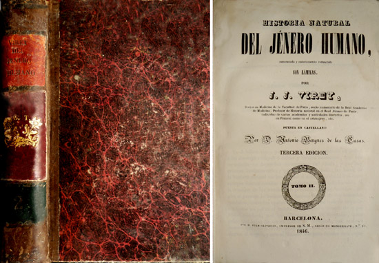 Historia Natural del Jénero Humano. Puesta en castellano por Antonio …