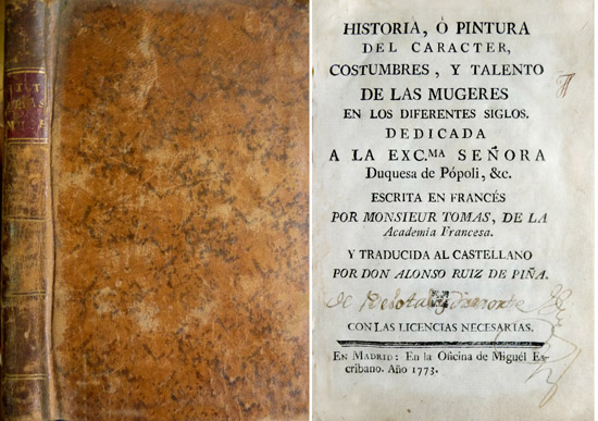 Historia ó Pintura del Carácter, Costumbres y Talento de las …