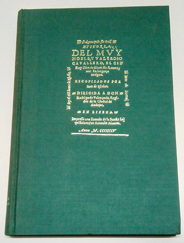 Historia y Romancero del Cid. (Lisboa, 1605). Edición, estudio, bibliografía …