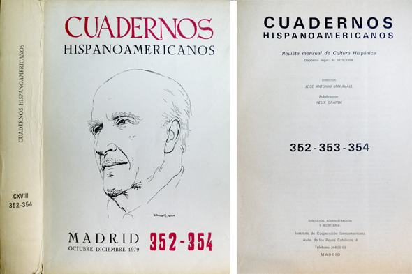 Homenaje a Vicente Aleixandre. Estudios y Homenaje poético. [Cuadernos Hispanoamericanos. …