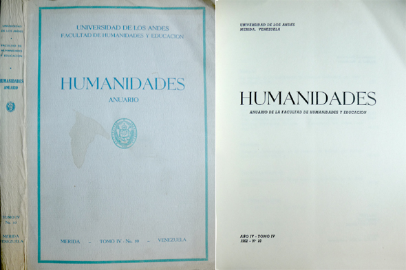 Humanidades. Anuario de la Facultad de Humanidades y Educación. Año …