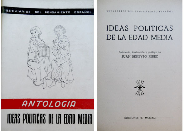 Ideas Políticas de la Edad Media. Selección, traducción y prólogo …