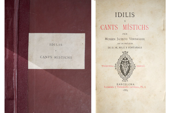 Idilis i Cants Mistichs. Ab un prólech de Manuel Milá …