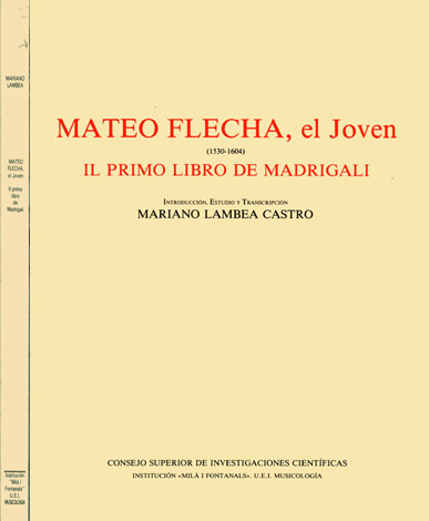 Il Primo Libro de Madrigali. Introducción, estudio y transcripción de …