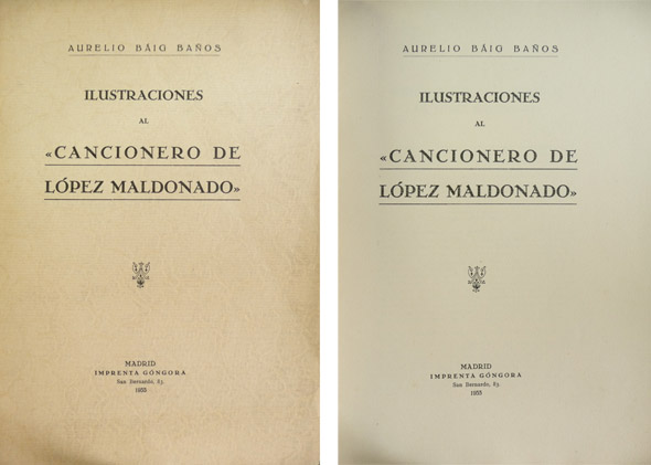 Ilustraciones al Cancionero de [Gabriel] López Maldonado [1587].