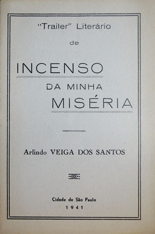 Incenso da minha miséria. Trailer Literário.
