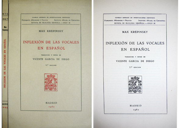 Inflexión de las vocales en español. Traducción y notas de …