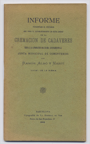 Informe presentado al Dictámen que para el establecimiento en esta …