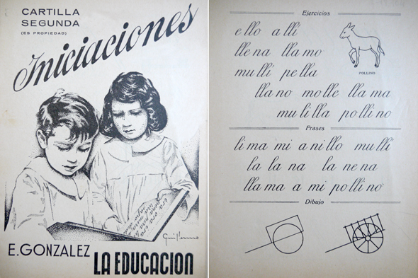 Iniciaciones. Cartilla Segunda (de Ejercicios de Escritura).