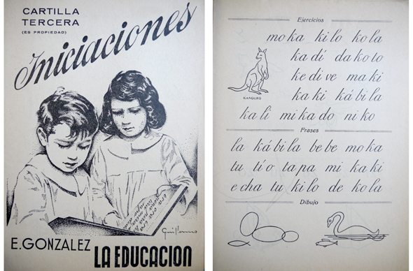 Iniciaciones. Cartilla Tercera (de Ejercicios de Escritura).