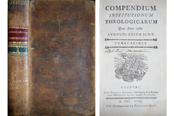 Institutionum Theologicarum quae Anno 1780 Lugduni editae sunt. Tomus Primus.