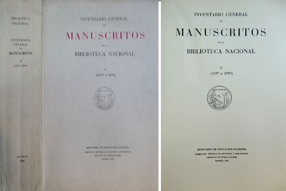 Inventario general de Manuscritos de la Biblioteca Nacional. V: Mss. …