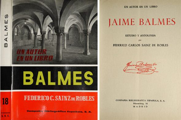 Jaime Balmes. Estudio y Antología.