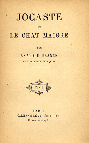 Jocaste et Le chat maigre.