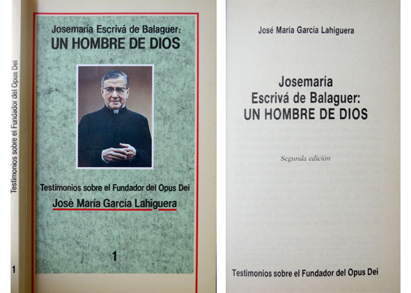 Josemaría Escrivá de Balaguer: un hombre de Dios. Testimonios sobre …