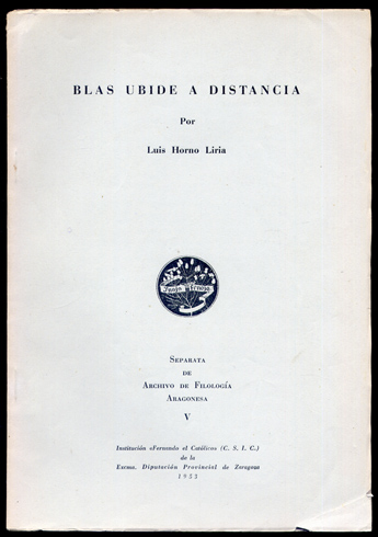 (Juan) Blas y Ubide a distancia.