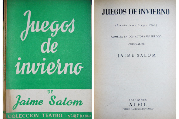 Juegos de invierno. Comedia en dos actos y un epílogo.