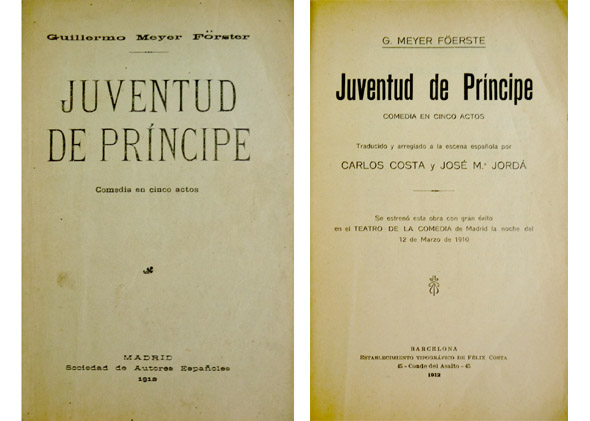 Juventud de Príncipe. Comedia en cinco actos. Traducida y arreglada …