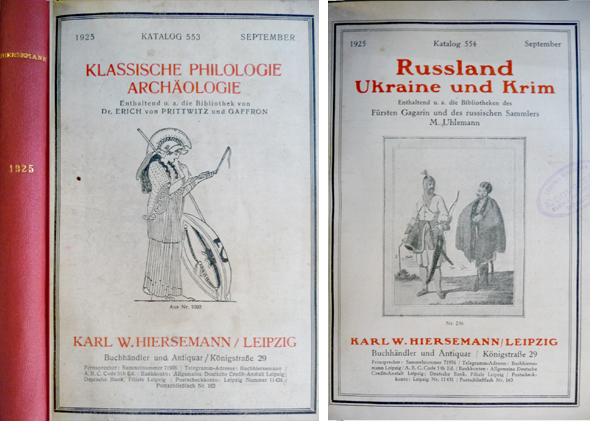 Katalog 553. Klassische Philologie und Archäologie. Enthaltend zum Teil die …