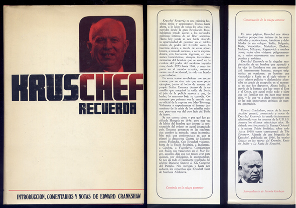 Kruschef recuerda. Introducción, comentarios y notas de Edward Crankshaw. Traducción …