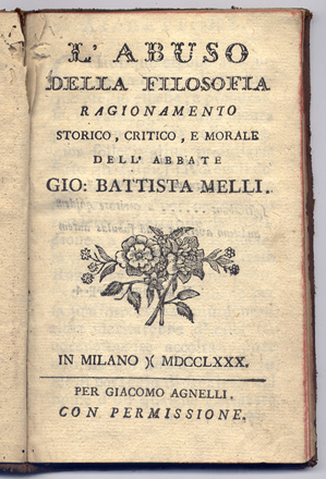 L'Abuso della Filosofia. Ragionamento Storico, Critico e Morale.