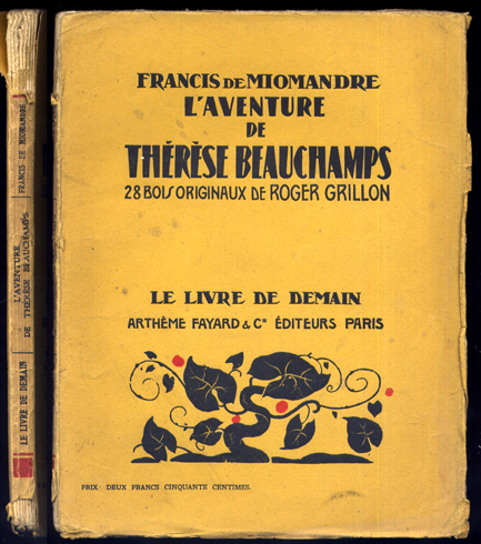L'Aventure de Thérèse Beauchamps. Avec bois originaux de Roger-Maurice Grillon.