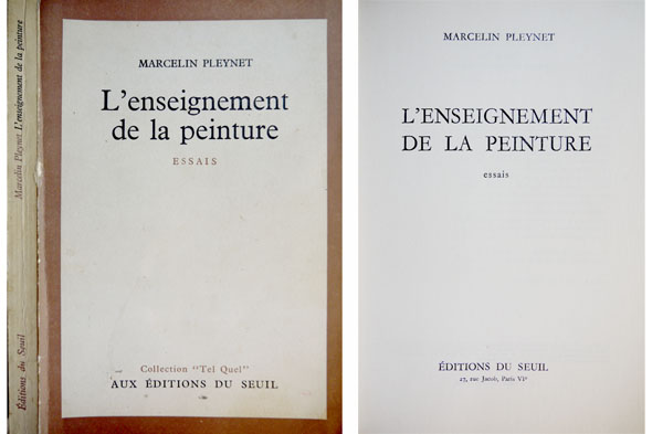 L'Enseignement de la Peinture. Essais.