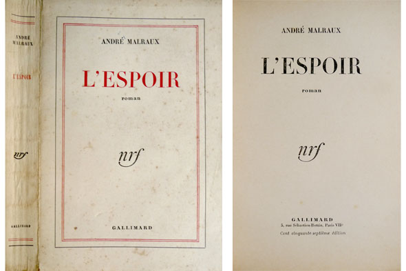 L'Espoir. Roman.