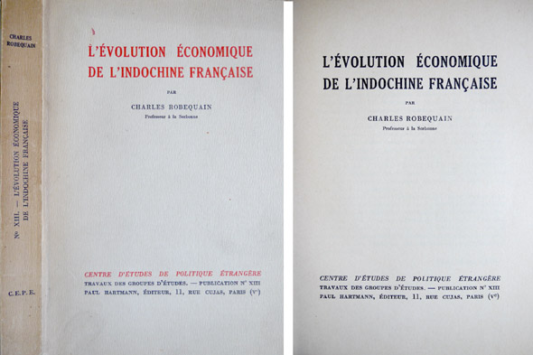 L'Évolution économique de l'Indochine française.
