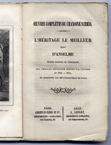 L'Héritage le meilleur, suivi d'Anselme. Contes traduits de l'allemand.