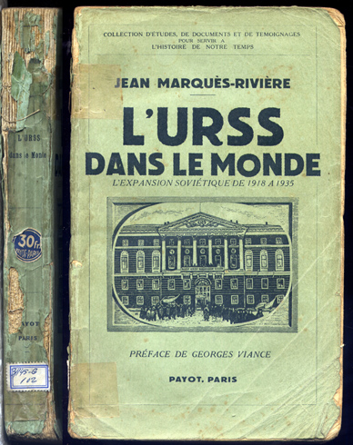 L'URSS dans le Monde. L'expansion soviétique de 1918 a 1935. …