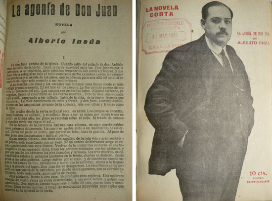 La agonía de Don Juan. Novela.