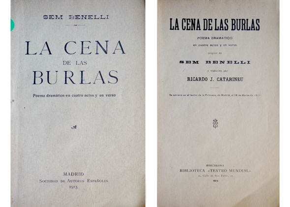 La cena de las burlas. Poema dramático en cuatro actos …