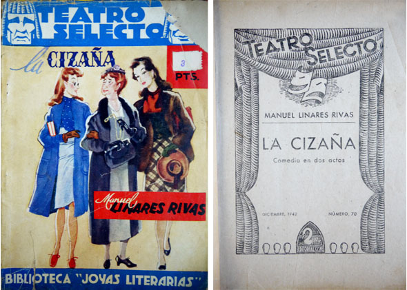 La cizaña. Comedia en dos actos.