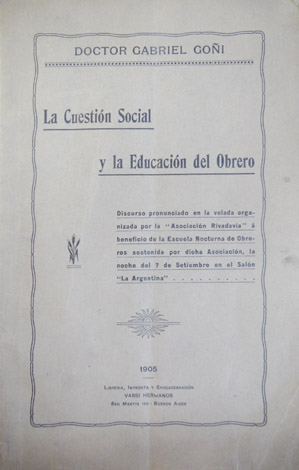 La Cuestión Social y la Educación del Obrero.
