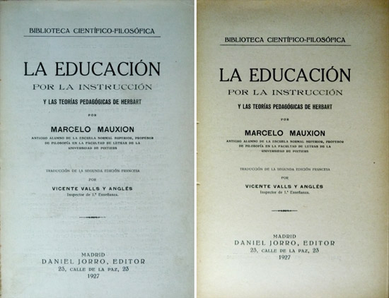 La Educación por la instrucción y las teorías pedagógicas de …