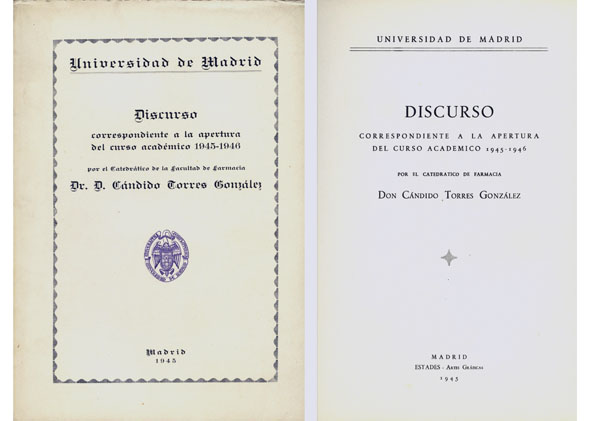 La enseñanza de la Química para el Farmacéutico. Discurso correspondiente …